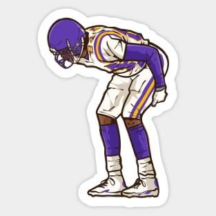 Randy Moss Mooning Cartoon Sticker